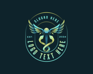 Medicinal - Caduceus Medical Laboratory logo design