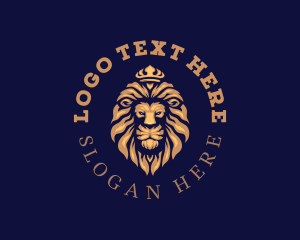 Luxury Lion Crown Logo