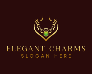 Premium Necklace Jewelry logo design