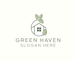 Organic Leaf Home logo design