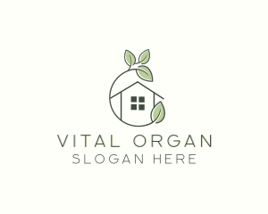 Organic Leaf Home logo design