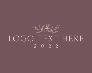 Eco - Aesthetic Floral Fashion logo design