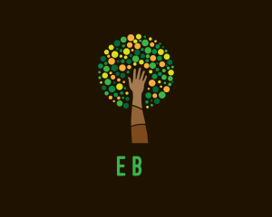 Garden - Hand Tree Farming logo design