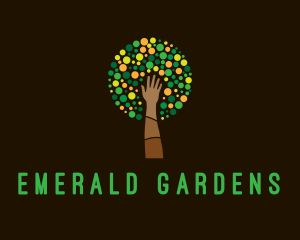 Hand Tree Farming logo design