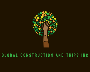 Eco Park - Hand Tree Farming logo design