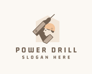 Carpenter Drill Tool  logo design