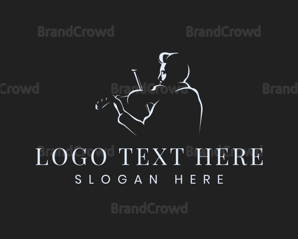 Violinist Musician Performer Logo