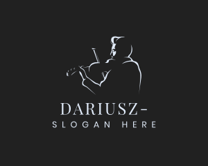 Violinist Musician Performer Logo