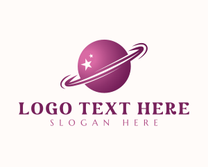 High Tech - Star Planet Sphere Orbit logo design