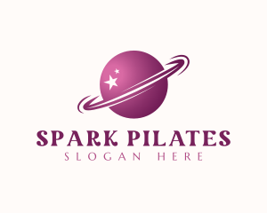 Cosmic - Star Planet Sphere Orbit logo design