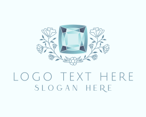 Glamorous - Blue Diamond Luxury logo design