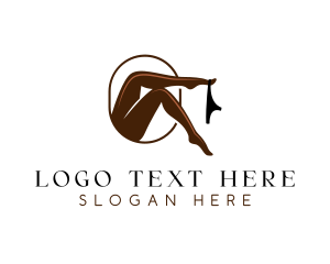 Sensual - Lingerie Legs Stockings logo design