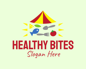 Nutritious - Healthy Vegetarian Restaurant logo design