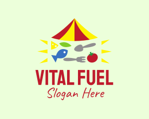 Nutritious - Healthy Vegetarian Restaurant logo design