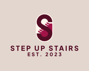 Staircase - Staircase Steps Letter S logo design
