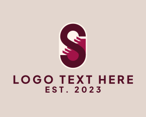 Portable - Staircase Steps Letter S logo design
