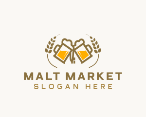 Malt - Beer Mug Brewery logo design