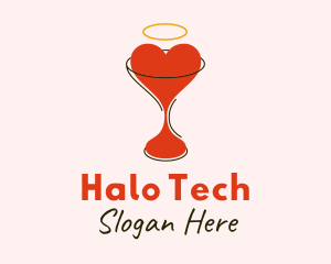 Halo - Heart Halo Valentine logo design