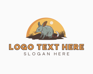 Frilled Lizard - Wild Bilby Animal logo design