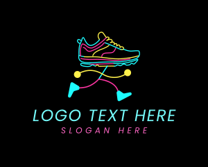 Run - Running Shoe Fashion logo design
