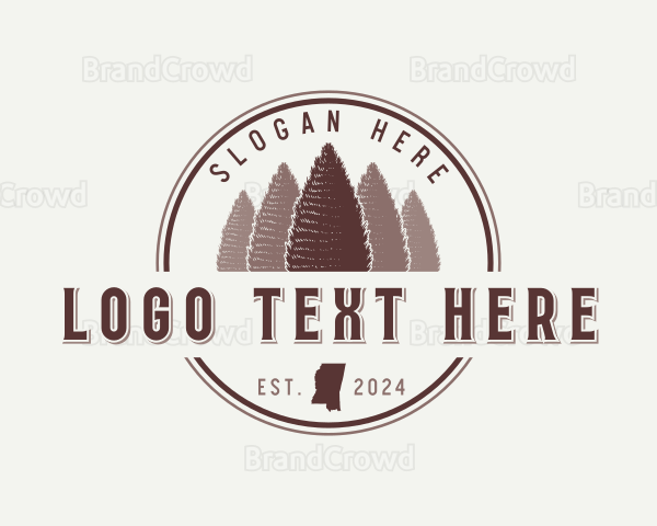 Mississippi Cedar Tree Logo