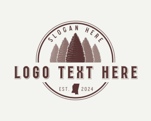 Cedar - Mississippi Cedar Tree logo design