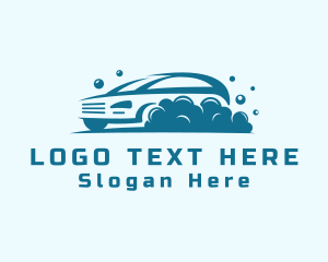 Driving Car Wash Logo