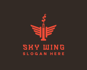 Wing - Nicotine Vape Wing logo design