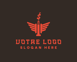 Vape - Nicotine Vape Wing logo design