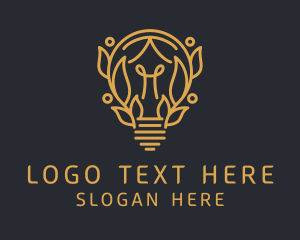 Plug - Eco Light Bulb logo design