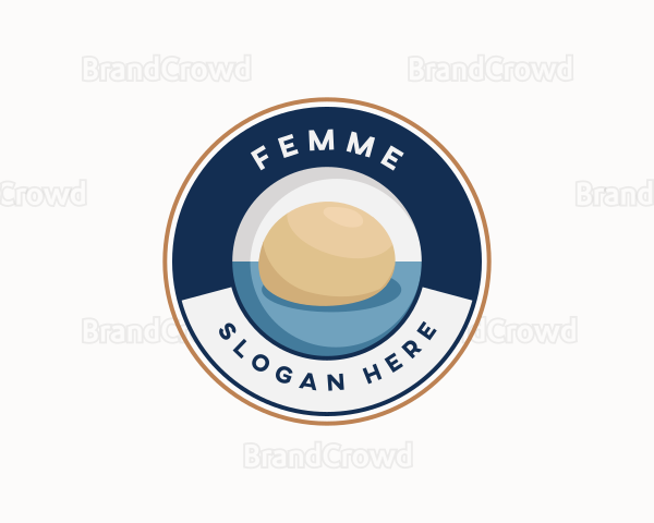 Dough Baking Ingredient Logo