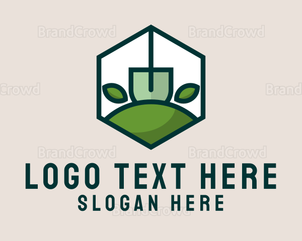Hexagon Gardener Tool Logo