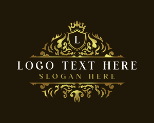 Luxe - Premium Shield Crown logo design