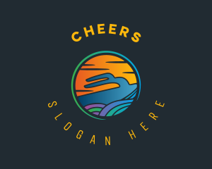 Seafarer - Yacht Sea Sunset logo design