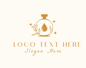 Eau De Cologne - Flower Scent Perfume logo design