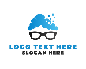 Cloud Computing - Geek Cloud Tech logo design