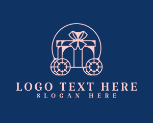 Ribbon - Souvenir Gift Box Carriage logo design