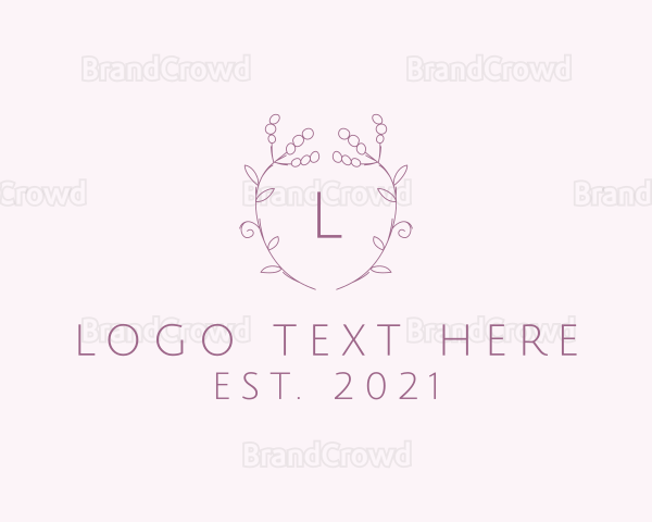 Flower Buds Arrangement Boutique Logo