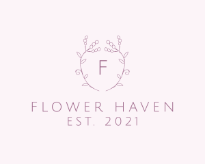 Flower Buds Arrangement Boutique logo design