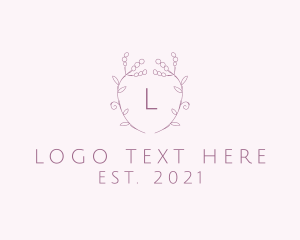 Letter - Flower Buds Arrangement Boutique logo design