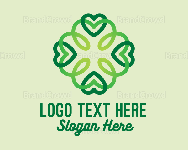 Lucky Clover Pattern Logo