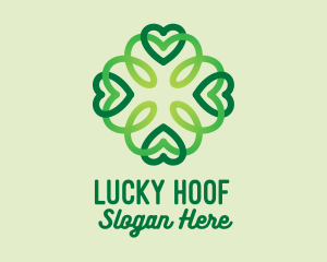 Lucky Clover Pattern logo design