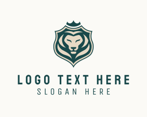 Troop - Royal Lion Insurance Crest logo design