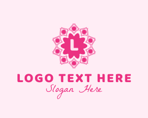 Beauty Salon - Decorative Flower Home Decor logo design