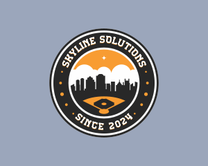 Baseball City League logo design