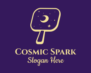 Yellow Cosmic Mirror logo design