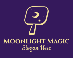 Nighttime - Yellow Cosmic Mirror logo design