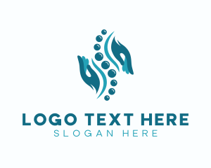 Spinal - Blue Spinal Therapy logo design