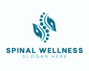 Spinal - Blue Spinal Therapy logo design