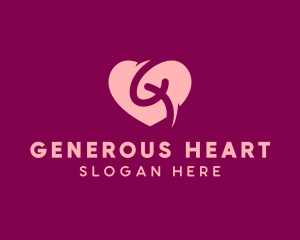 Heart Knot Letter G logo design